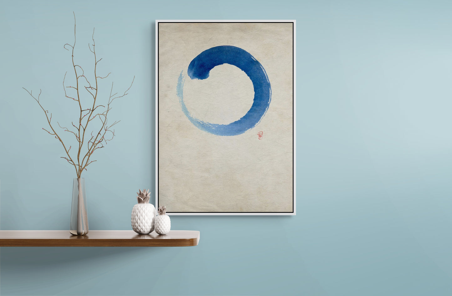 Ensō n°02 – Cercle bleu