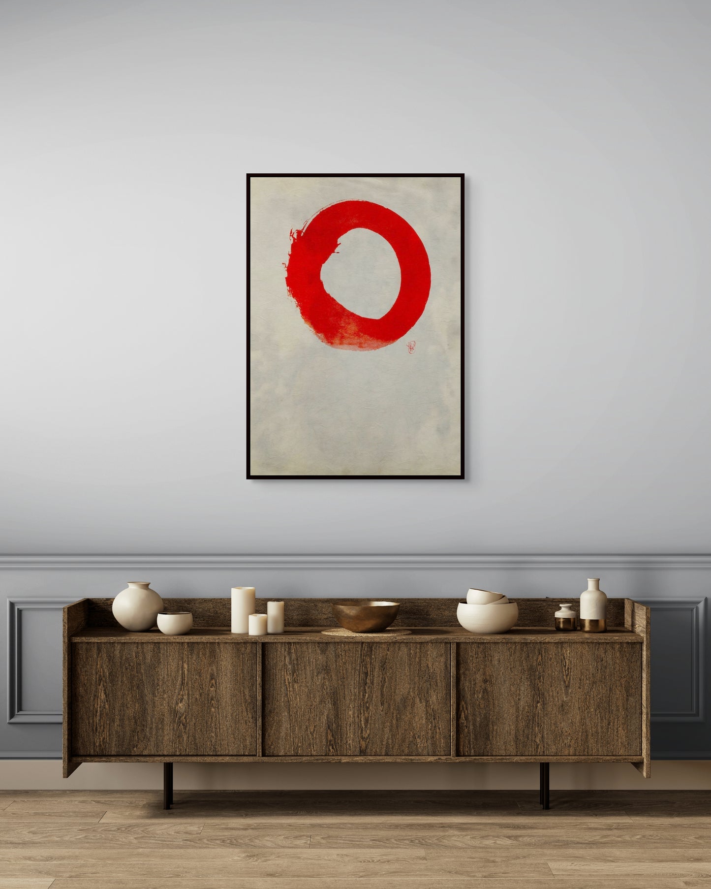 Ensō n°03 – Cercle rouge