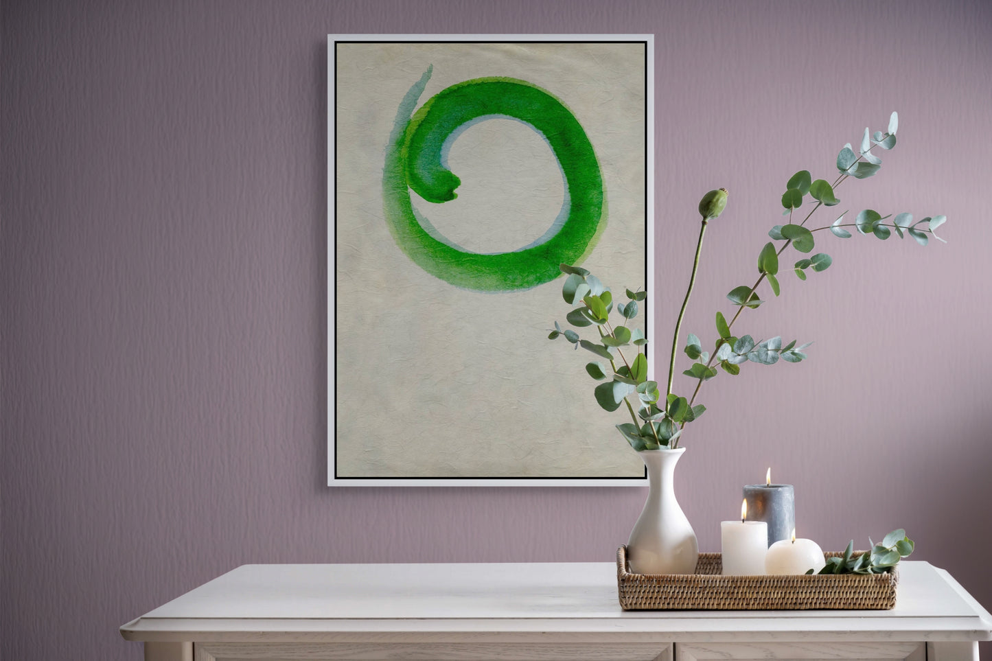 Ensō n°04 – Cercles vert et bleu
