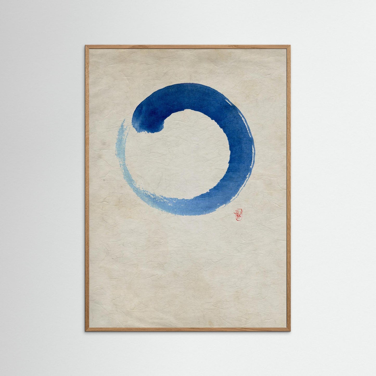 Ensō n°02 – Cercle bleu