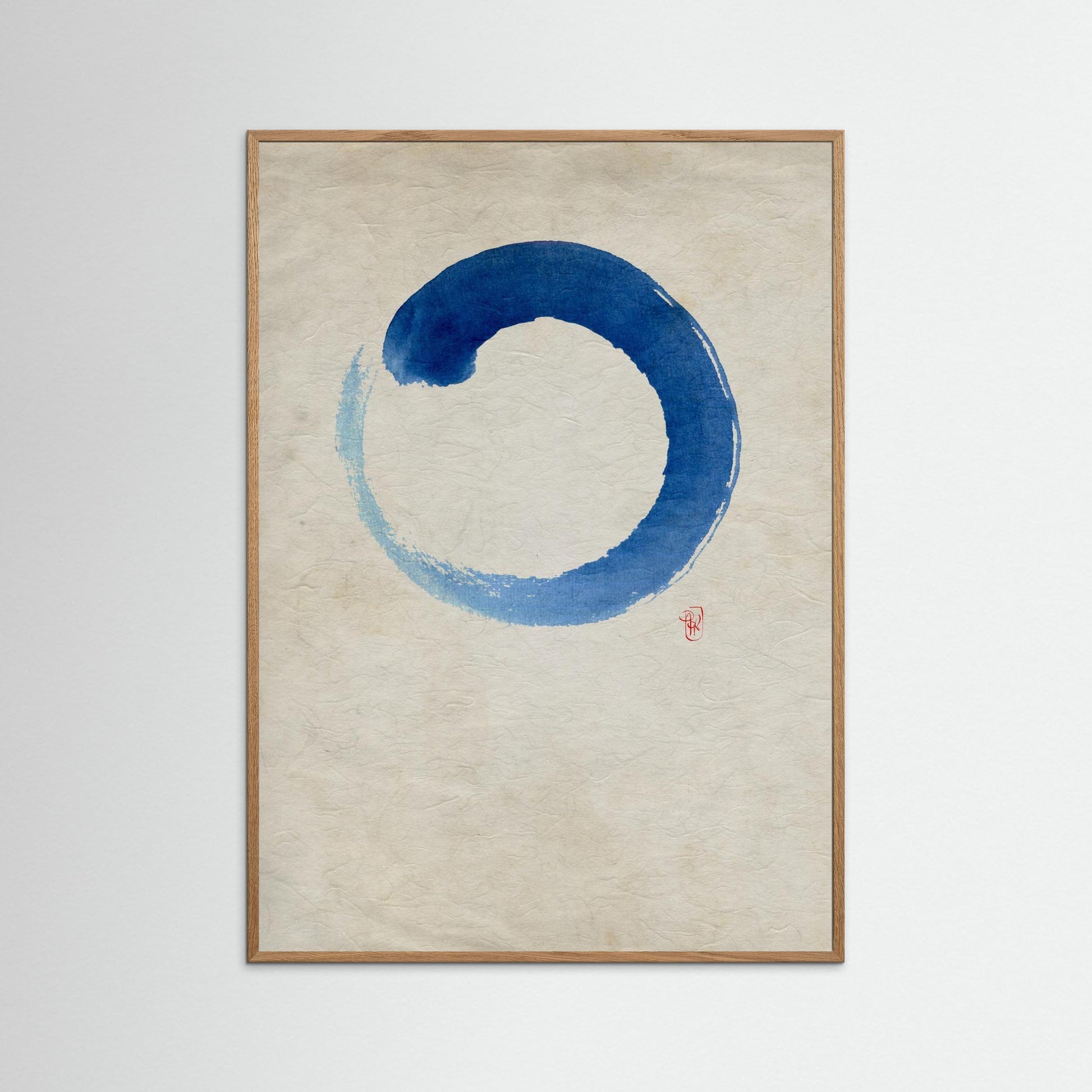 Ensō n°02 – Cercle bleu