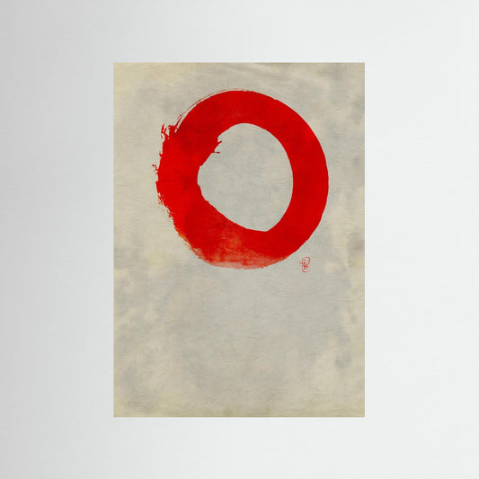 Ensō n°03 – Cercle rouge