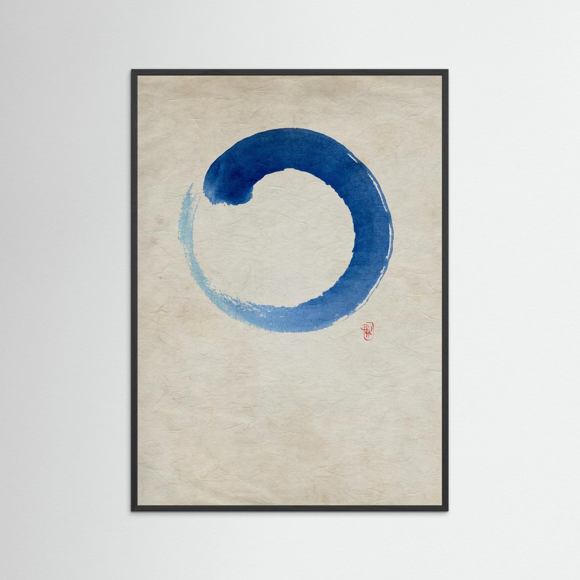 Ensō n°02 – Cercle bleu
