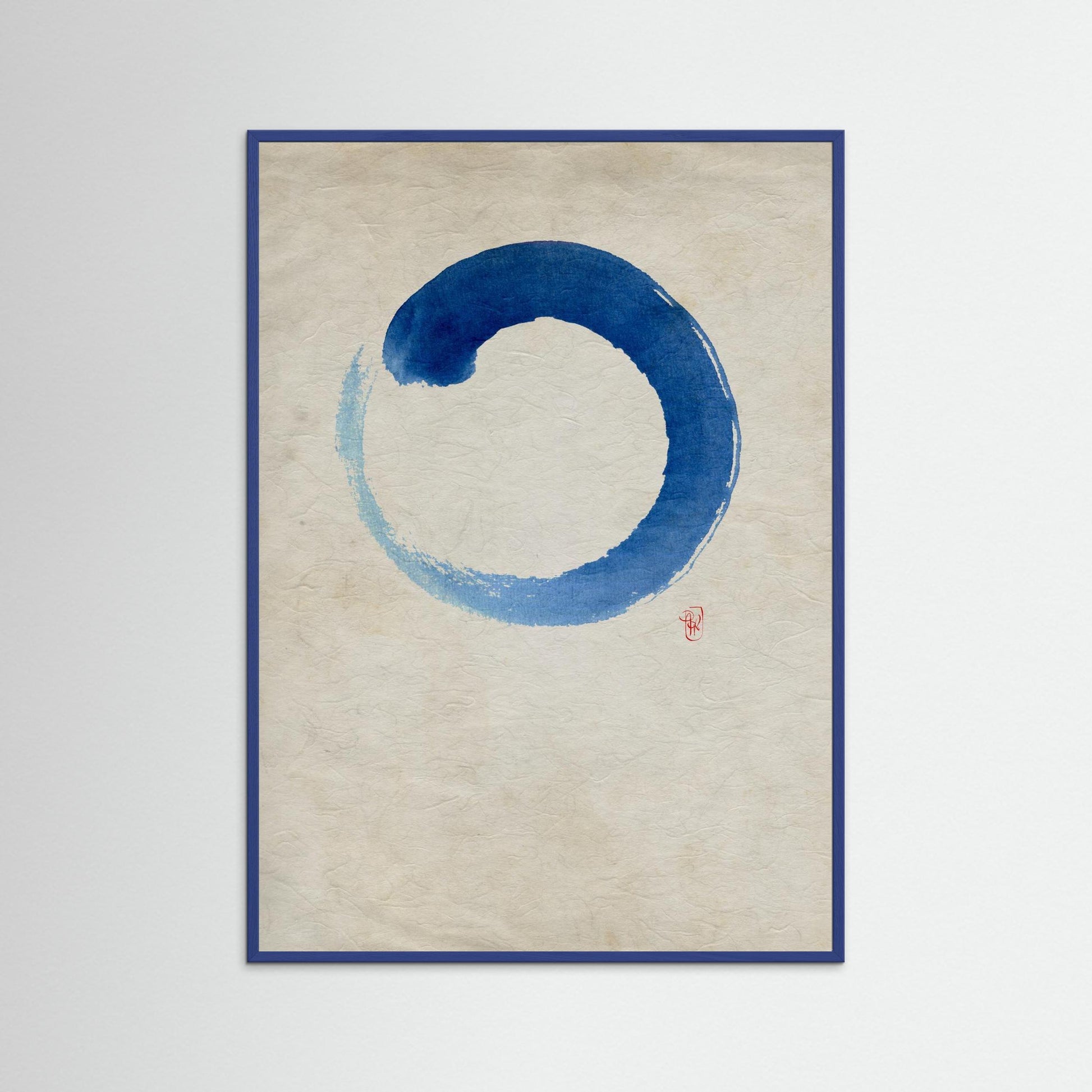 Ensō n°02 – Cercle bleu