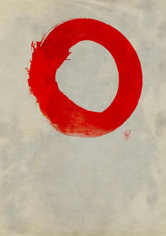 Ensō n°03 – Cercle rouge